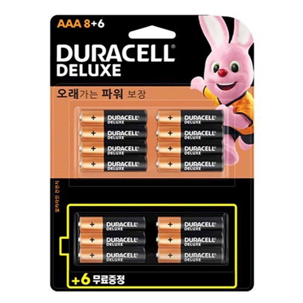 [듀라셀] 디럭스 AAA 건전지 14입, 1개, 14개입 12,900원