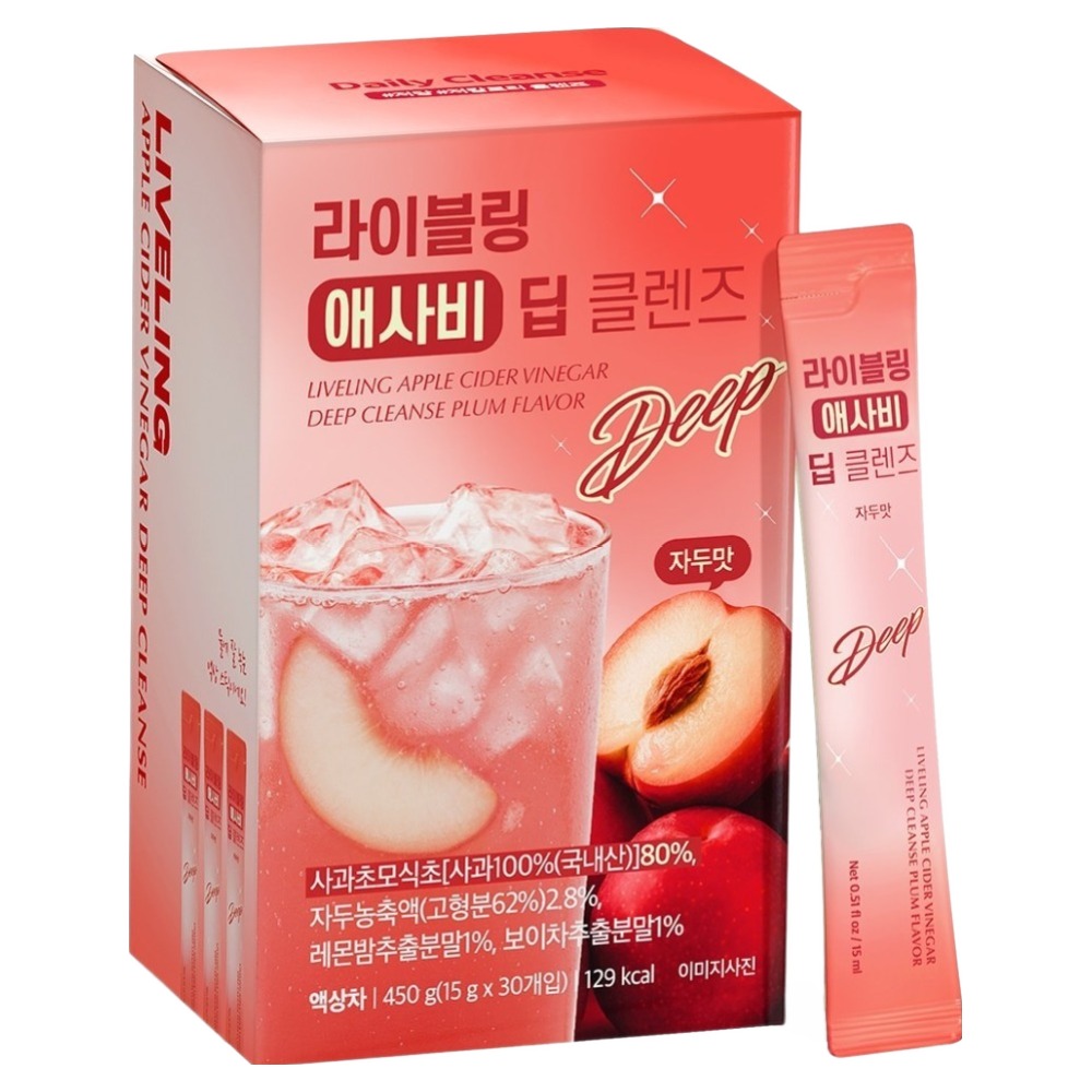 라이블링 애사비 딥 클렌즈 자두맛 30개입, 450g, 1개 28,900원