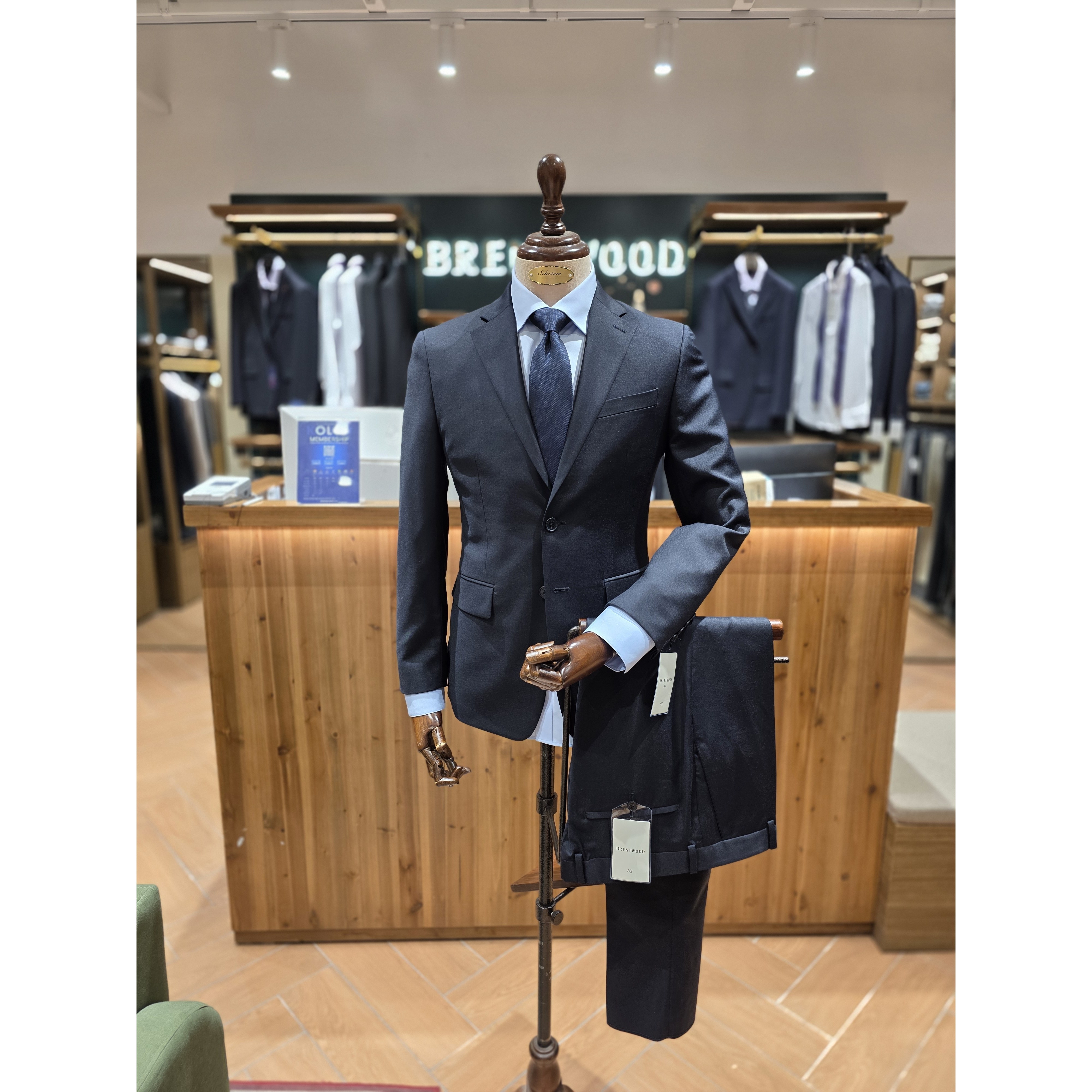 코오롱 브렌우드 울 블렌디드 슬림 슈트 수트 정장 양복 세트 사계절 봄 가을 비즈니스 SS26  BRFFX26955  NYX 296,100원