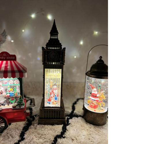 크리스마스 런던 시계탑오르골 무드등 눈사람 산타 크리스마스 조카선물 스노우볼 60,000원