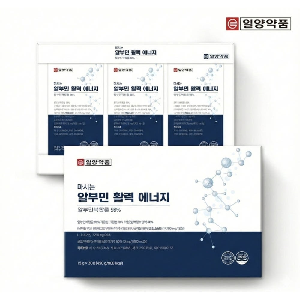 일양약품 마시는 알부민 활력 에너지 15g 30포, 1박스, 450g 77,220원