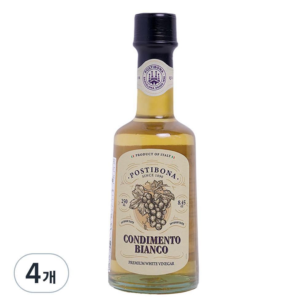 포스티보나 프리미엄 화이트 발사믹식초, 4개, 250ml 36,000원