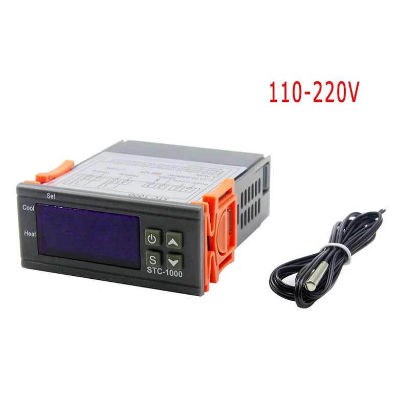 인큐베이터 릴레이 LED 10A 가열 냉각 STC-1000 12V 24V 100V-220V 용 디지털 온도 컨트롤러 조절기 10,800원