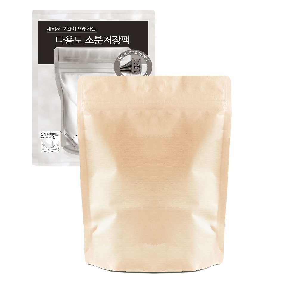 요리를그리다 다용도 크라프트 종이 소분저장팩 600g, 1개, 20개입, 중(M) 5,900원