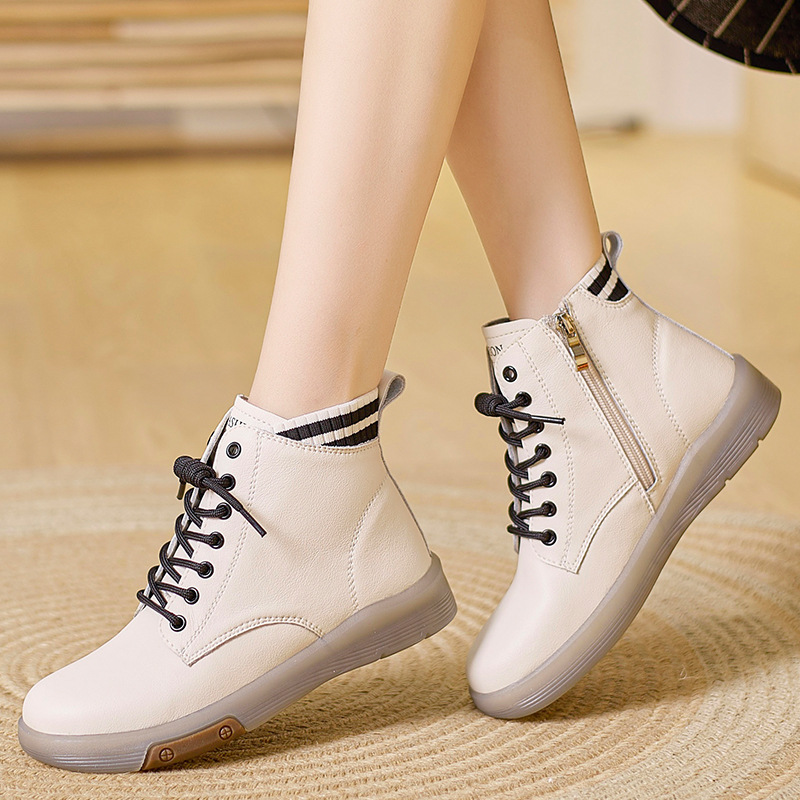 ANBER 여성 소가죽 부드러운 발목 스니커즈 31,940원