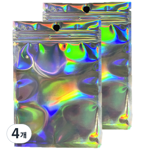 빙고빙고 비접착식 전면투명 지퍼백 레인보우 홀로그램 100p 28,950원
