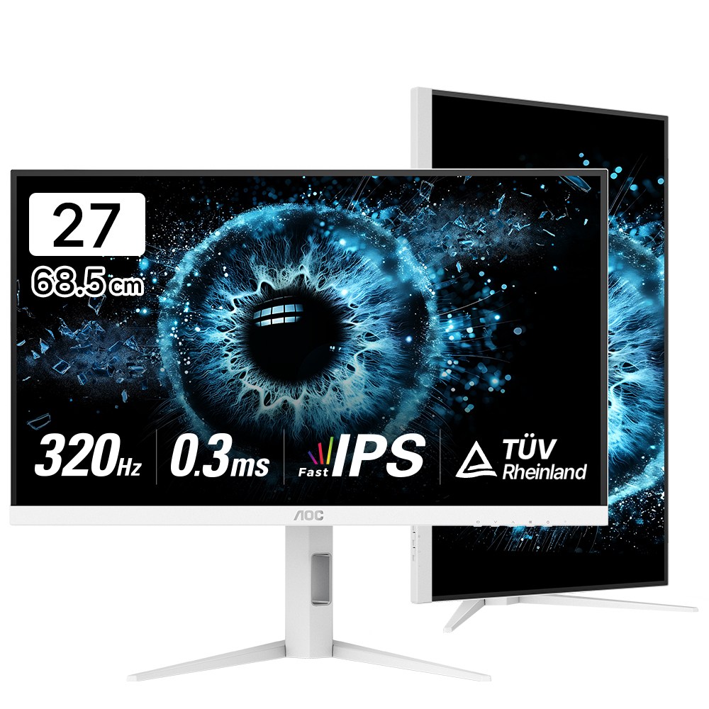 알파스캔 AOC Q27G4SL 27인치 320Hz QHD Fast IPS 원형편광 아이케어 HDR 400 무결점 게이밍 모니터 459,000원