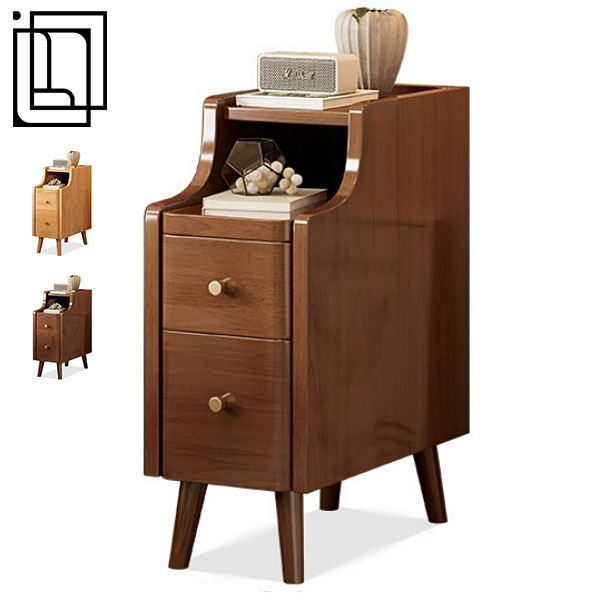 인테리움 원목협탁 틈새 침대 협탁 거실 사이드 서랍장, 1개, 호두색 20cm 165,000원