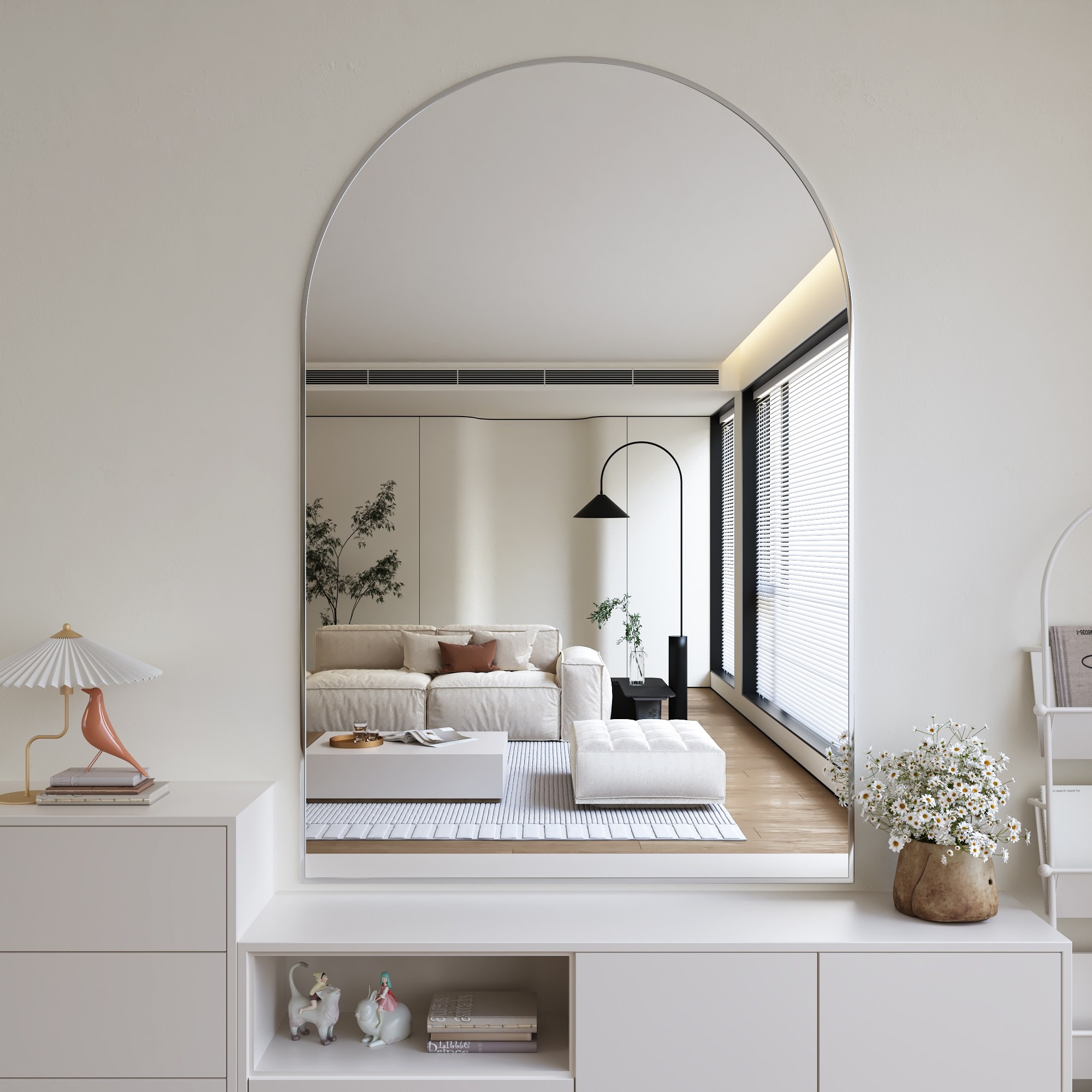 뷰티피크 벽거울 아치형 610 x 910 mm 86,130원