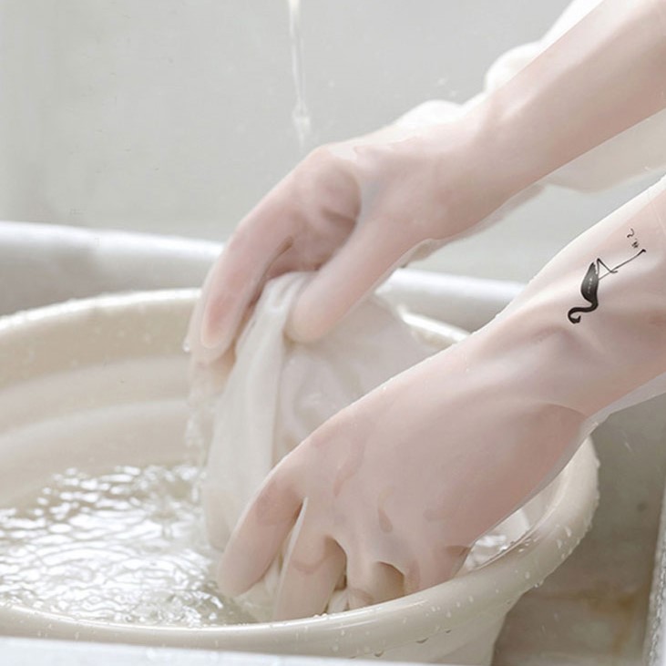 데오샵 (10개 묶음) 고무장갑 3가지 사이즈 디자인 2종 반투명 화이트 니트릴 질긴 PVC 18,500원