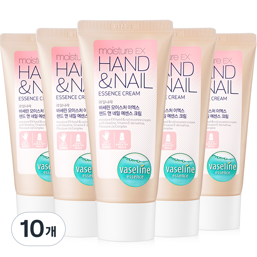 바세린 모이스처 EX 핸드앤네일 핸드크림, 60ml, 10개 12,280원