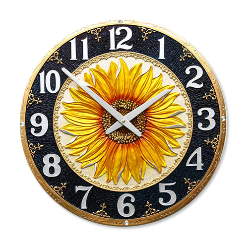 케이엠데코 인테리어 마블 벽시계 블루해바라기(특대) 59,000원