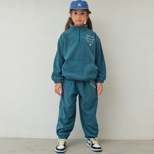 바브키즈 주니어 아동용 레터링 후리스 상하의 세트 28,900원