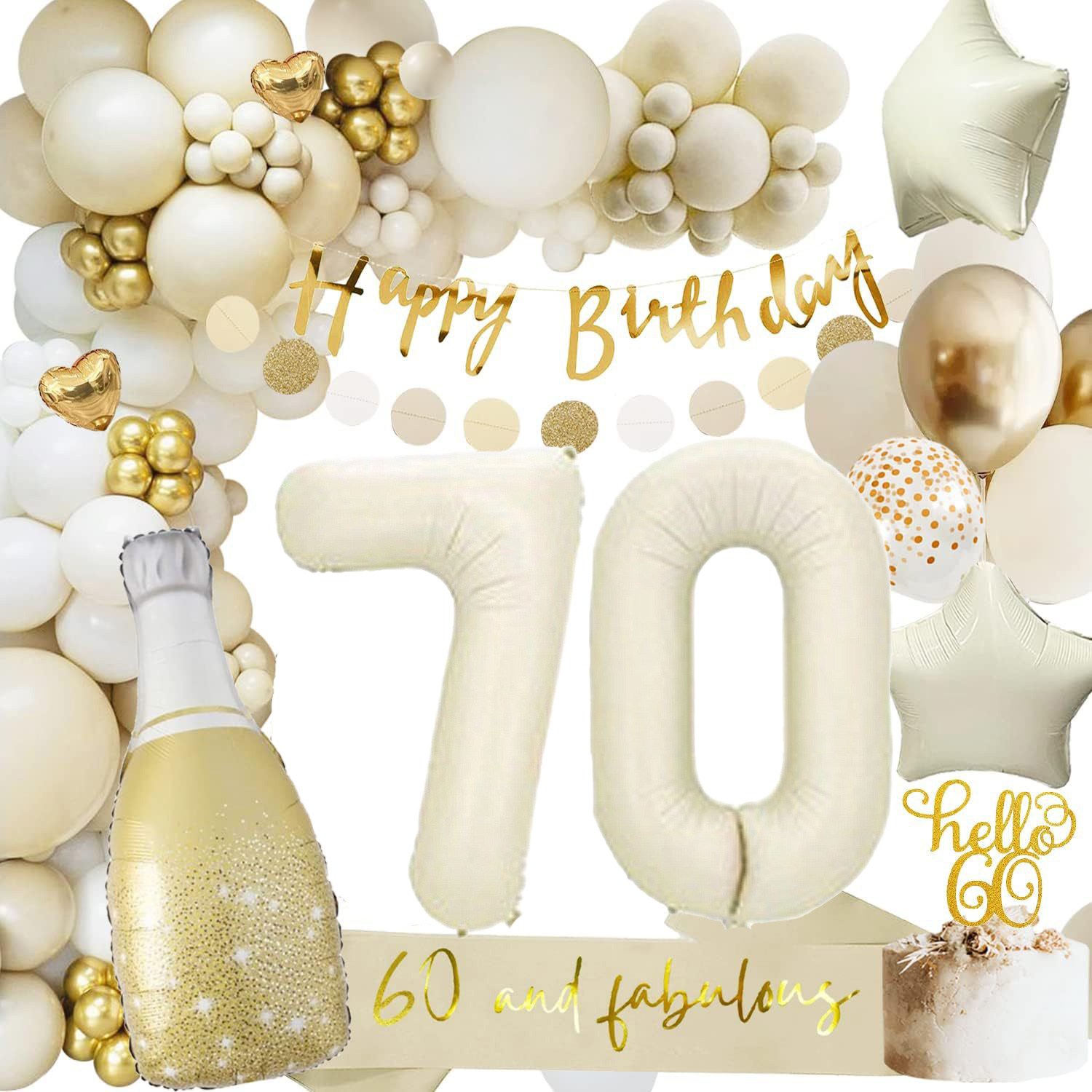 파티앤온 환갑 상차림 칠순 팔순 부모님 생신 잔치상 풍선 세트, 칠순(70) 19,900원