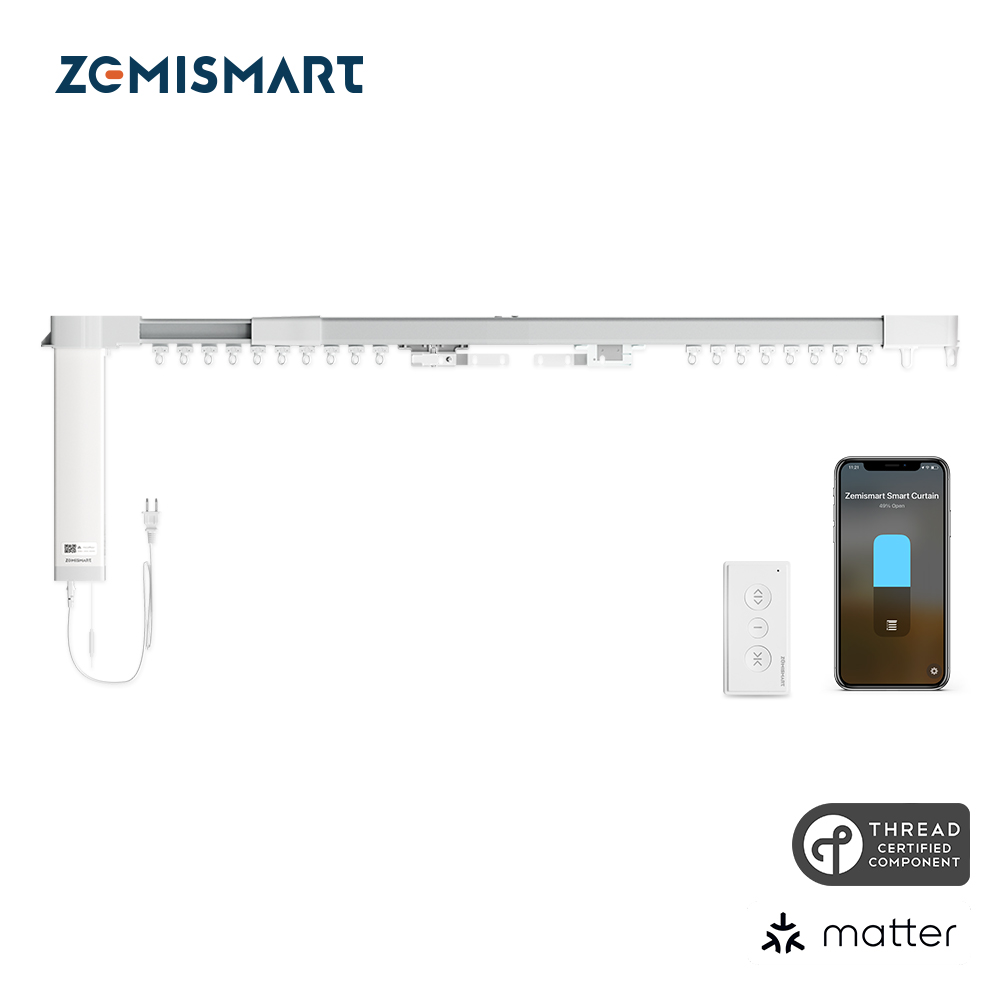 제미스마트 MT82 매터 스레드 전동식 가변형 커튼 키트(구글홈 애플홈 스마트싱스 연동) 248,000원