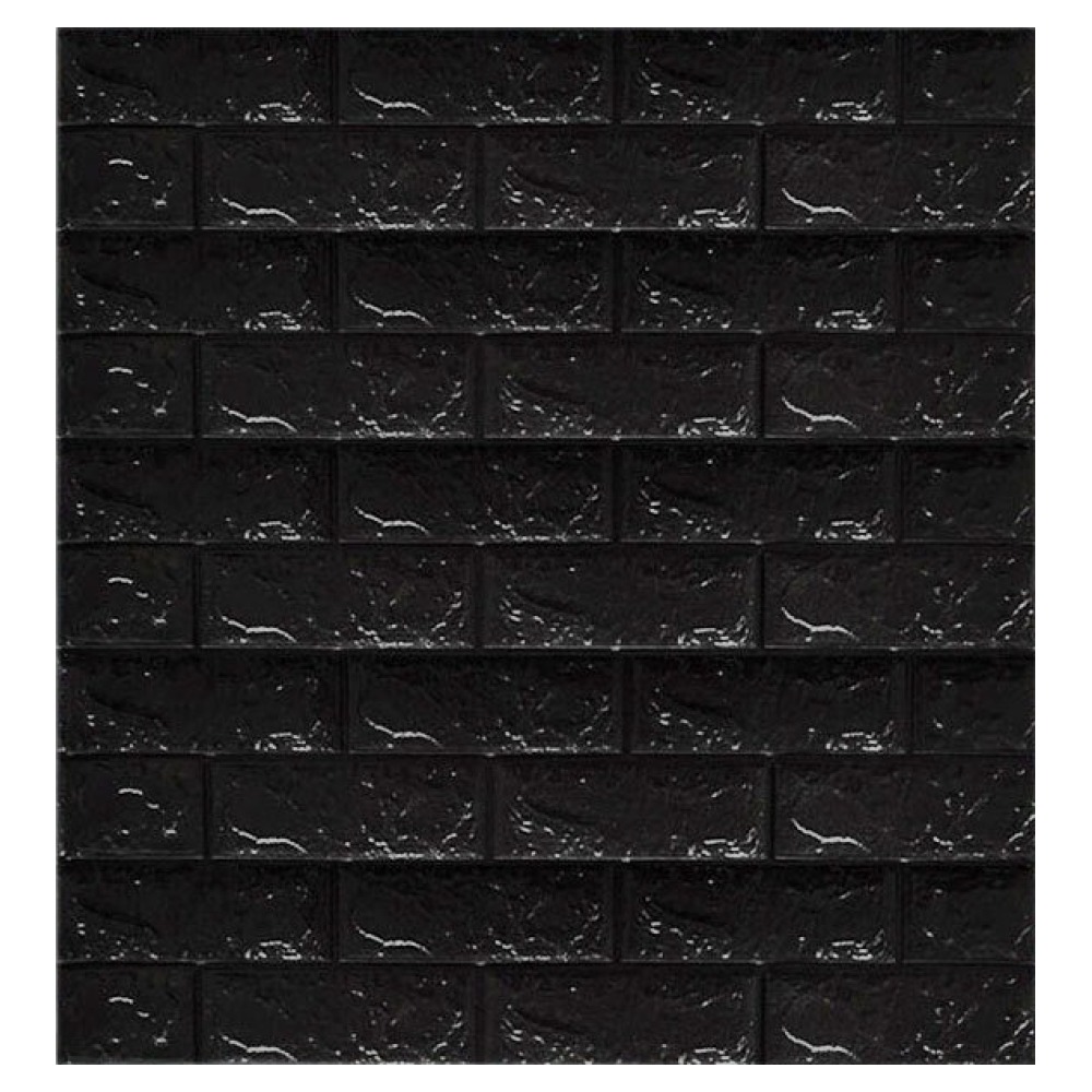 지코_이지고 자체 접착 방수 단열 벽돌 패턴 중간 두께 3D 폼 벽지, 블랙, 1개 17,500원