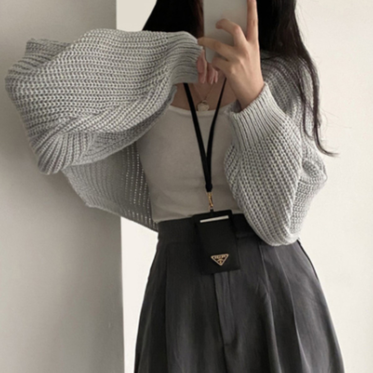 여리여리 포인트 여성 볼레로 가디건 볼륨소매 미니 가디건 여자 니트 가디건 3색 18,900원