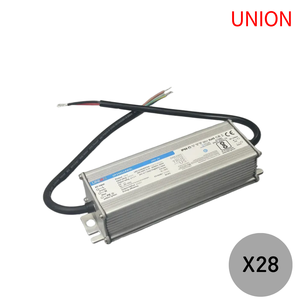 유니온 방수 SMPS 24V 200W LED안정기 컨버터 전원공급기 아답터, 28개 1,120,000원