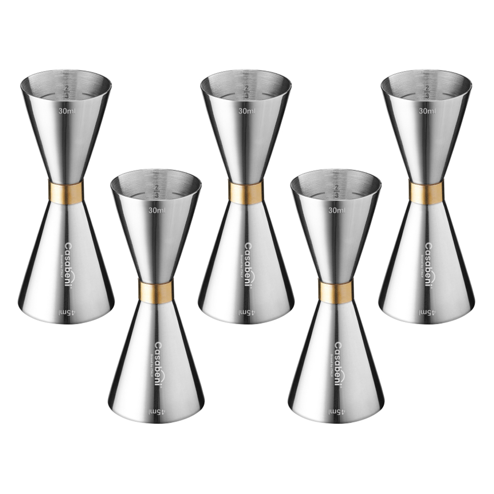 까사베니 홈텐딩 칵테일 스텐 골드링 계량 지거 30ml / 45ml 66,000원