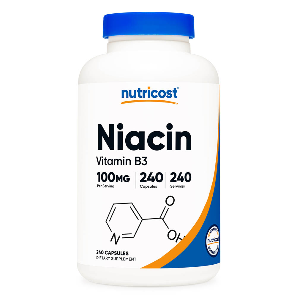 뉴트리코스트 니아신 (비타민B3) 100mg 240캡슐, 240회분, 1개 16,900원