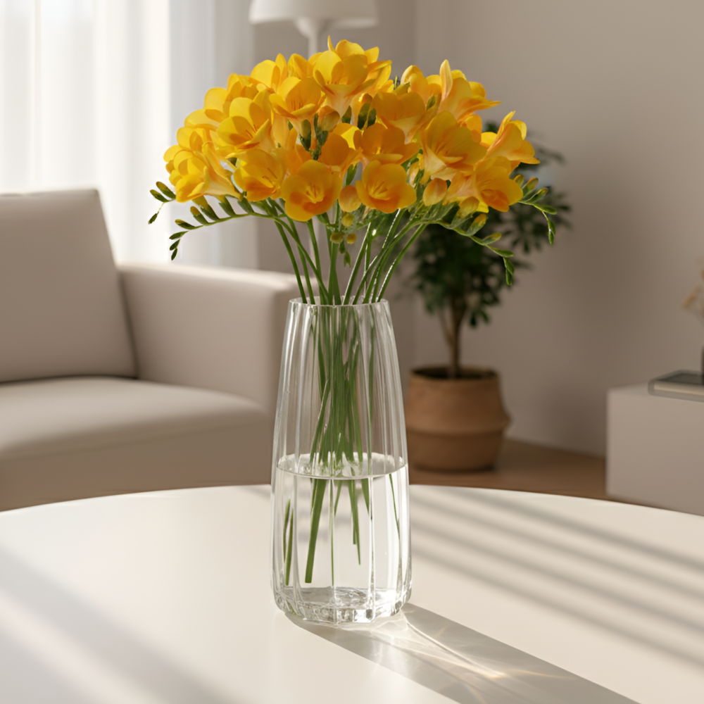 라라마을 고급스러운 유리 꽃 별 화병, 투명 14,000원