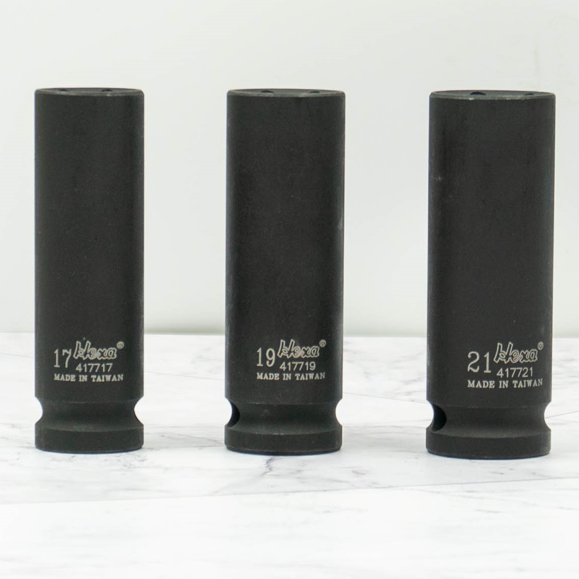 HEXA 1/2 얇은형 임팩 롱 복스알 3P 17mm 19mm 21mm 날씬형 휠너트소켓 17,800원