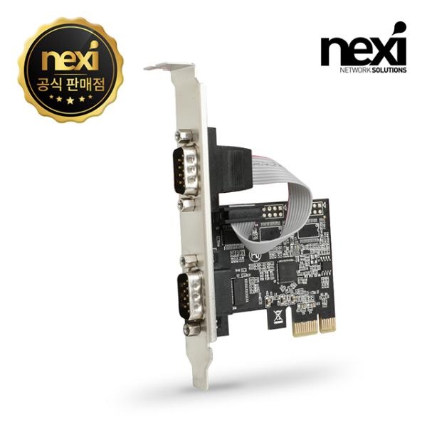 (NEXI) 넥시 NX-RS232EX-2P (시리얼카드/RS232/PCI-E/2port) (NX1328) 9,530원