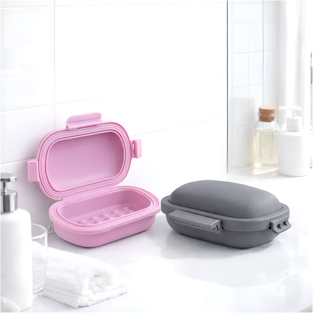 라피레인 실리콘비누케이스 방수휴대용 비누받침, 핑크, 1개 9,500원