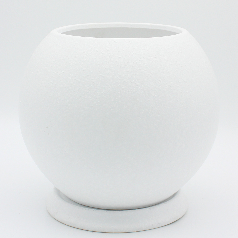 그린데이 달항아리 도자기 화분 엠보 디자인 모던 인테리어 공간연출 분갈이 미니 정원, 1개, 무광화이트 23,900원