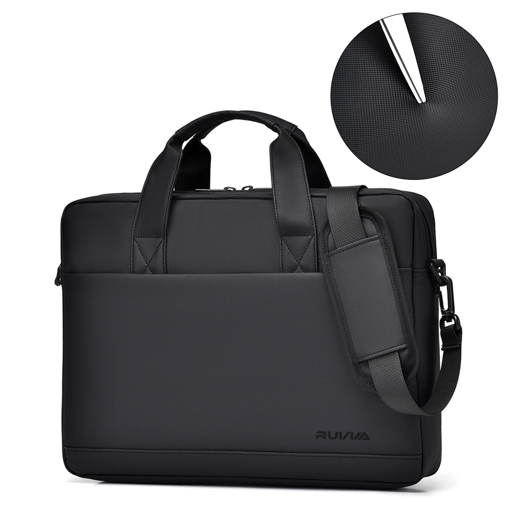 루비바 스크래치 방지 패브릭 프리미엄 기능성 노트북 가방 데일리 파우치, 블랙 27,900원