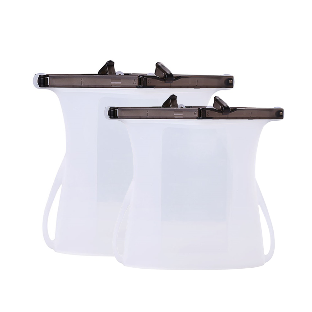 [세트상품] 실리콘지퍼백 똑딱이형 1000 / 1500 2종세트, 1세트, 화이트 51,000원