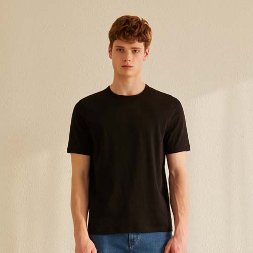 마에스트로투모로우 남성용 고밀도 럭셔리 라운드 티셔츠 MATS2B951 43,420원