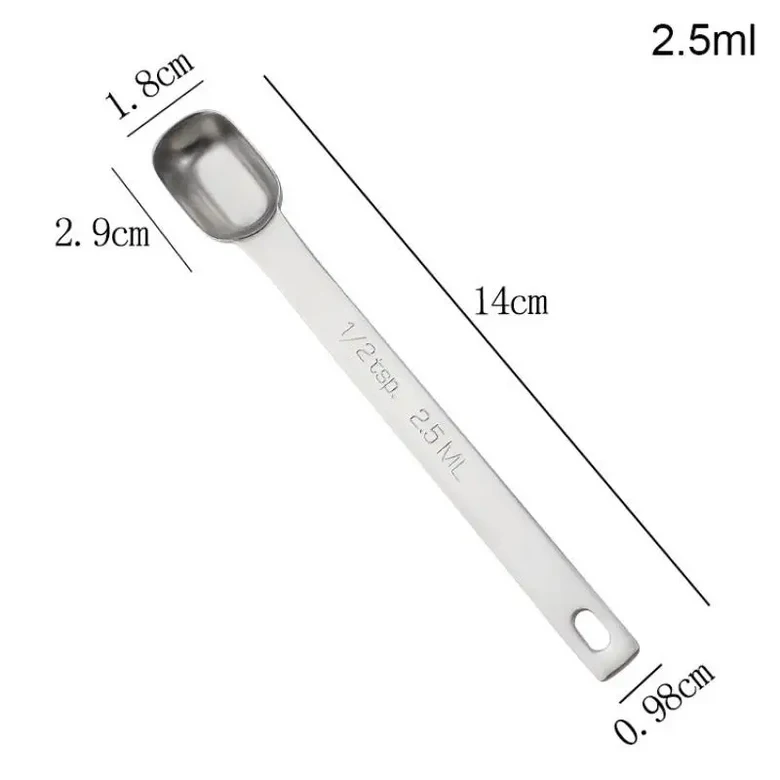 1개 주방 계량 스푼 스케일 표시 304 스테인리스 스틸 직사각형 커피용 계량 스푼 파우더 커피용품 11,400원