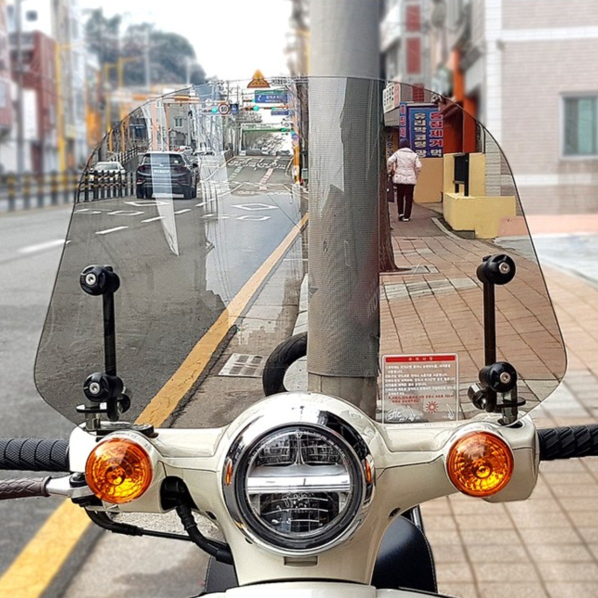 SHC 혼다 슈퍼커브110 2018년-2025년 튜닝 숏타입 윈드스크린 바람막이, 1개 84,990원