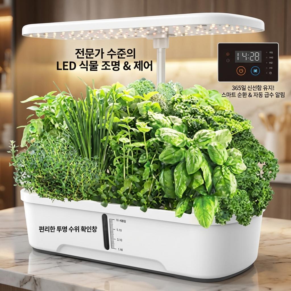 K&Y STORE 프리미엄 스마트 가든 수경재배기 가정용 식물재배기 LED 수경재배 세트 84,800원