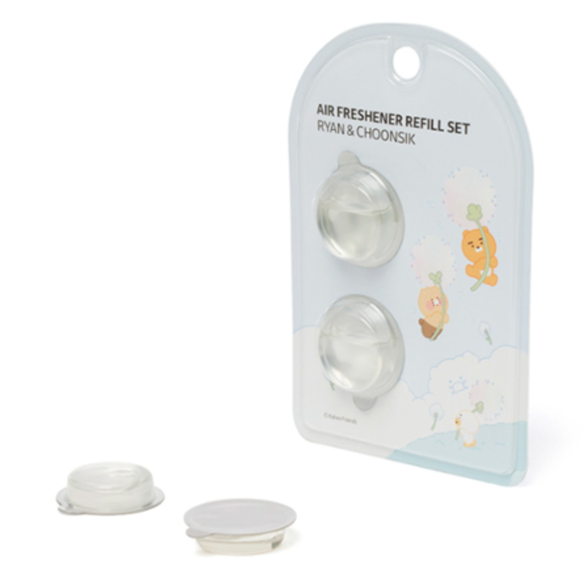 카카오프렌즈 모니터방향제 리필, 춘식이 라이언 카카오프렌즈 네비게이션방향제 호환, 파우더리그린플로랄, 1개 7,890원