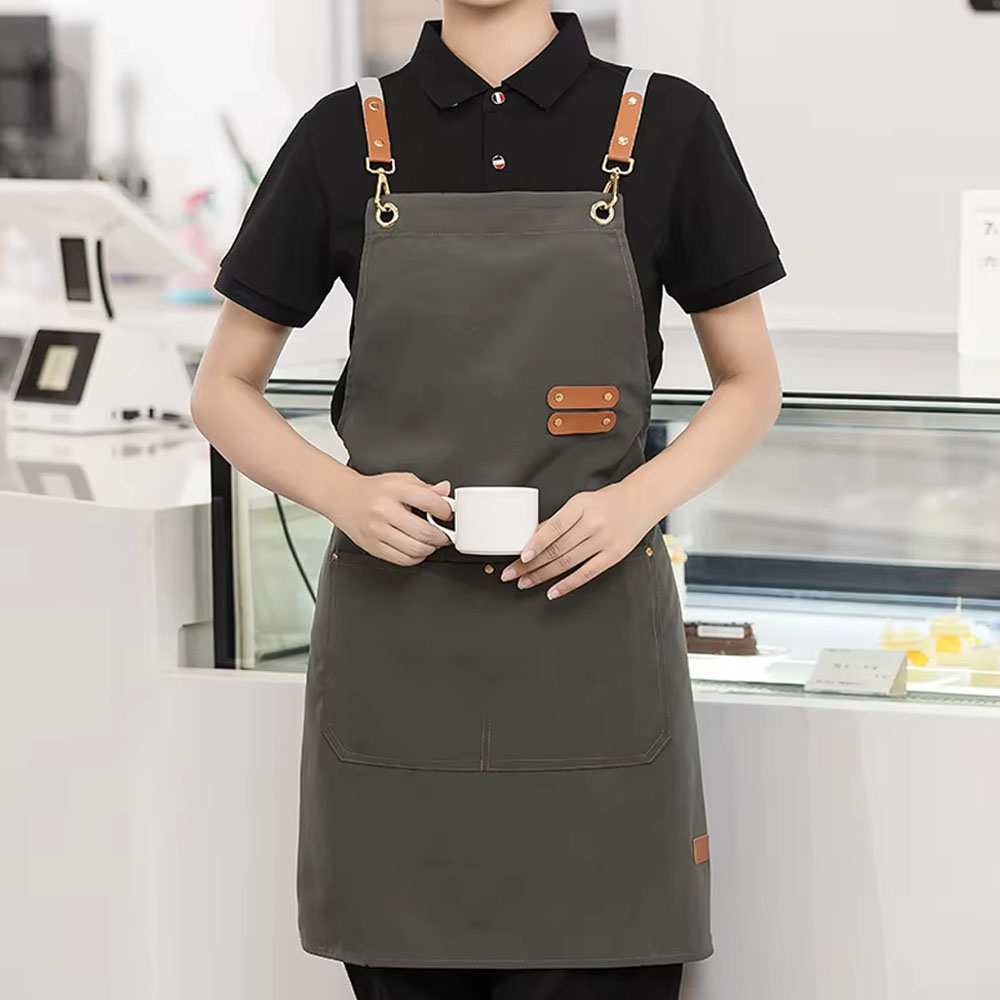 맘앤팩 주방 식당 업소용 방수 앞치마 데님 캔버스 14,500원