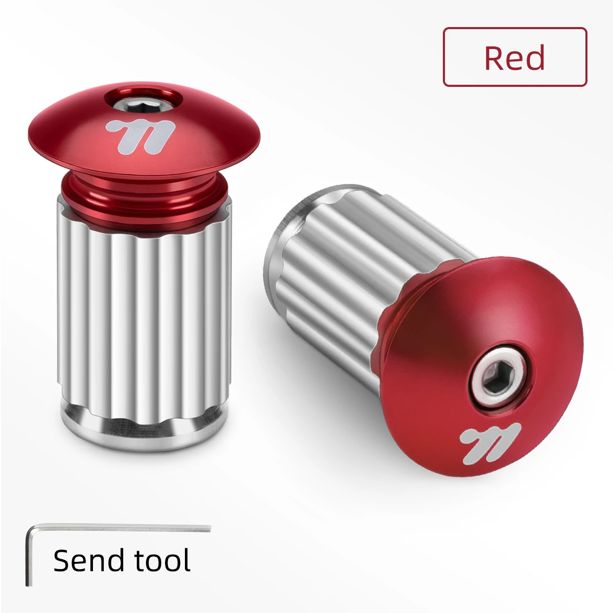 RIDERACE 자전거 그립 핸들 바 엔드 캡 23.5MM 알루미늄 합금 도로 사이클링 MTB 산악 용 플러그 8,300원