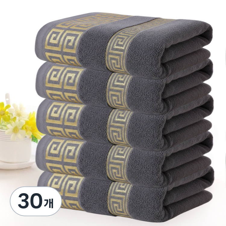 융풍 수건 호텔수건 오성급 품질 고급 수건 순면 수건, 진회색, 30개 204,200원