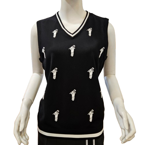 루이까스텔여성 봄여름용 스윙강아지인타샤 V넥니트조끼 뉴코아인천점 129,500원