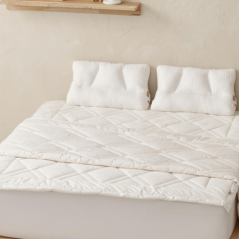 에어룸 순면 양모 볼륨패드 베개 세트 127,900원