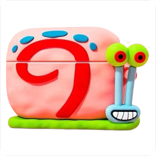 거친언니 귀여운 캐릭터 패턴 실리콘 커버 에어팟 케이스, 핑크 달팽이 + 고리 Airpods pro/pro2, 1개, 단일상품 5,720원