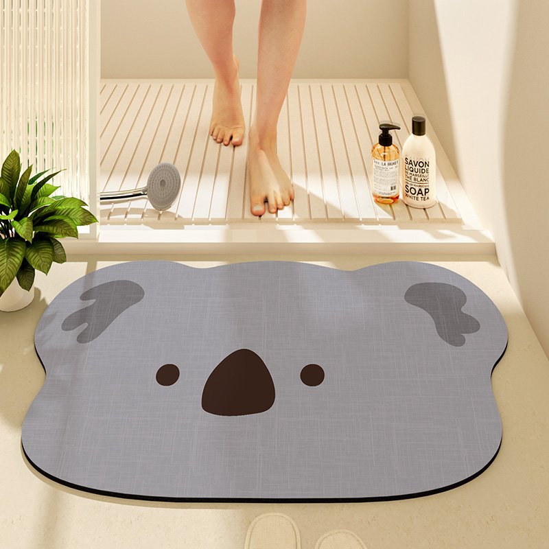 DEXI 발매트 규조토 화장실 얇은 사계절 빠른 흡수 세탁 가능 욕실 발판, 코알라, 1개 14,900원