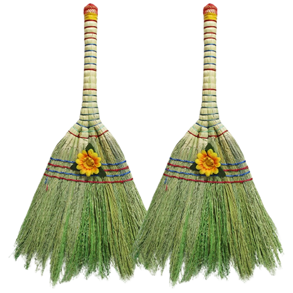 플렌티 꽃비 청소용 실내 미용실 업소용 학교 싸리 빗자루, 2개 15,900원