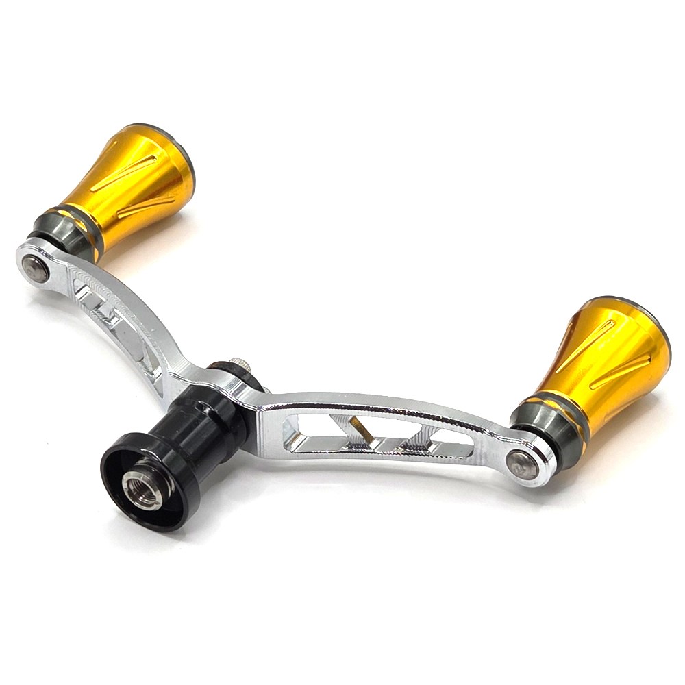 시마노 다이와 스피닝릴 더블핸들 튜닝핸들 루어 튜닝 노브 초경량, 실버/골드(A형-98mm), UST다이와용(스크류형) 30,000원