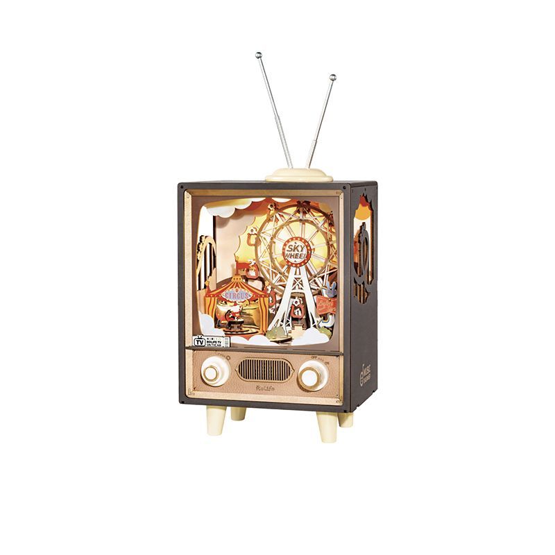 Rolife 오르골 놀이동산 TV 입체 미니어처 퍼즐 키트 만들기 3D 로보타임 조립 75,700원
