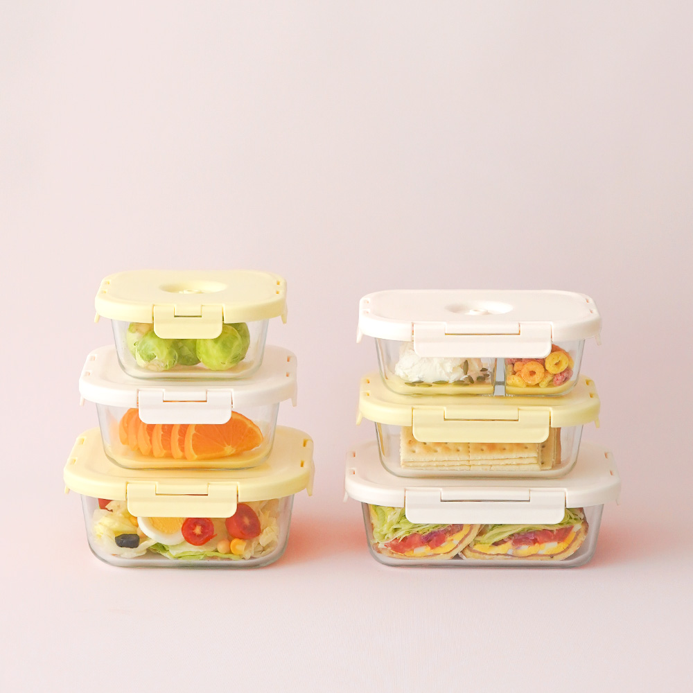 판매자특가 모노테일 내열 유리 진공 밀폐용기 유리 반찬통 냉동밥 보관용기 11,300원