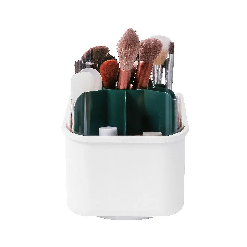 뚜껑 회전 립스틱 홀더가 있는 가벼운 고급 메이크업 브러쉬 정리함 눈썹 연필 아이라이너 버킷 52,900원