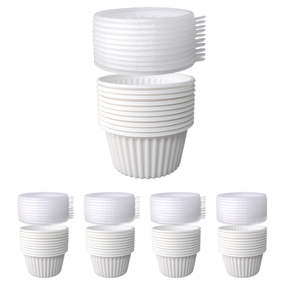 블룸엣홈 105파이 PP 밥용기 국물용기 반찬용기 화이트 중 50p + 뚜껑 50p 세트 7,100원