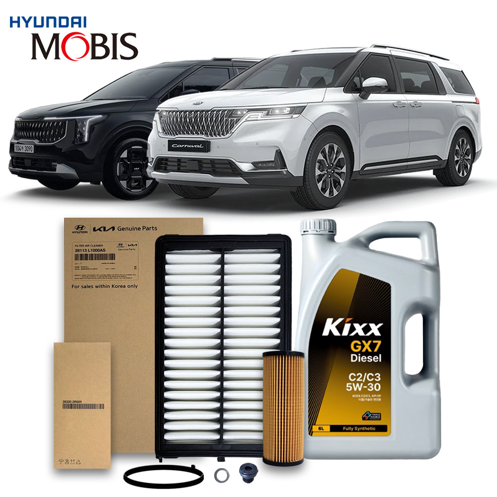 4세대 카니발 KA4 2.2 디젤 (20-26년식) 킥스합성유+순정필터세트 5W30, 1개 86,560원